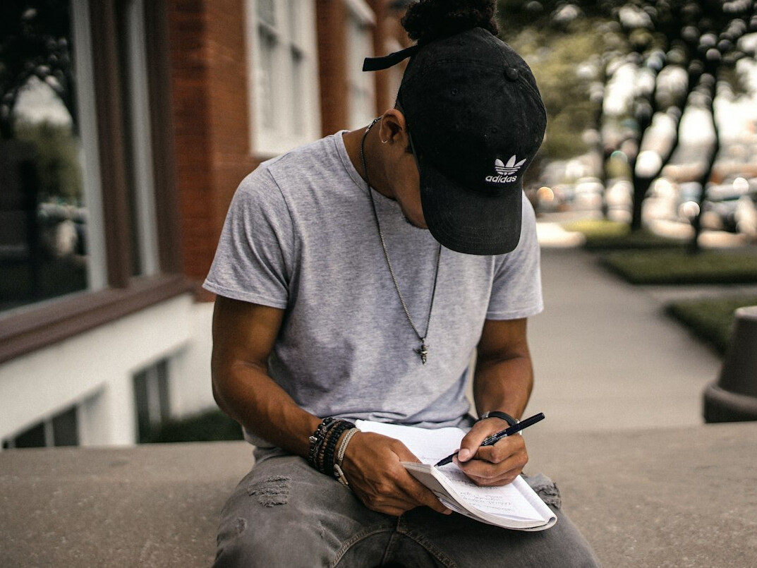 person setting personal goals