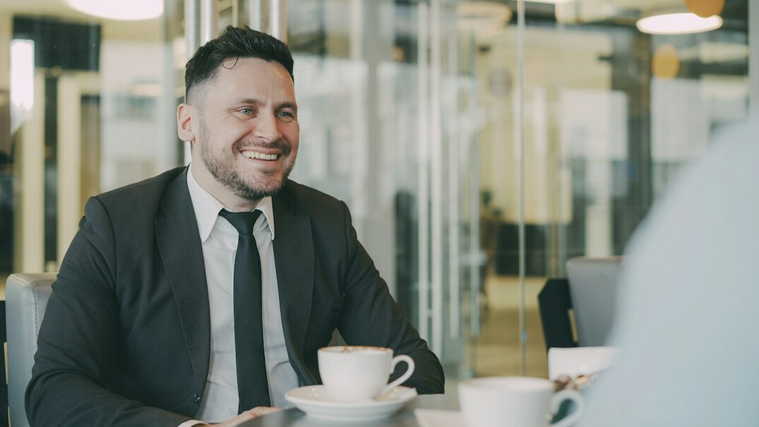 successful professional smiling