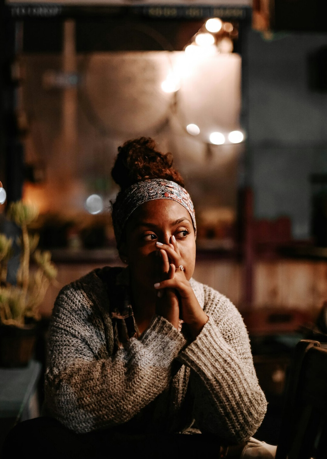 person reflecting on communication